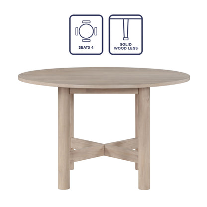 Gabby - Round Dining Table - Light Brown - Hornell Furniture Outlet