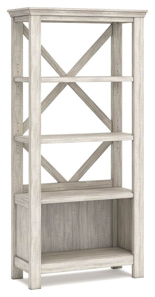 Carynhurst - Whitewash - Large Bookcase - Hornell Furniture Outlet