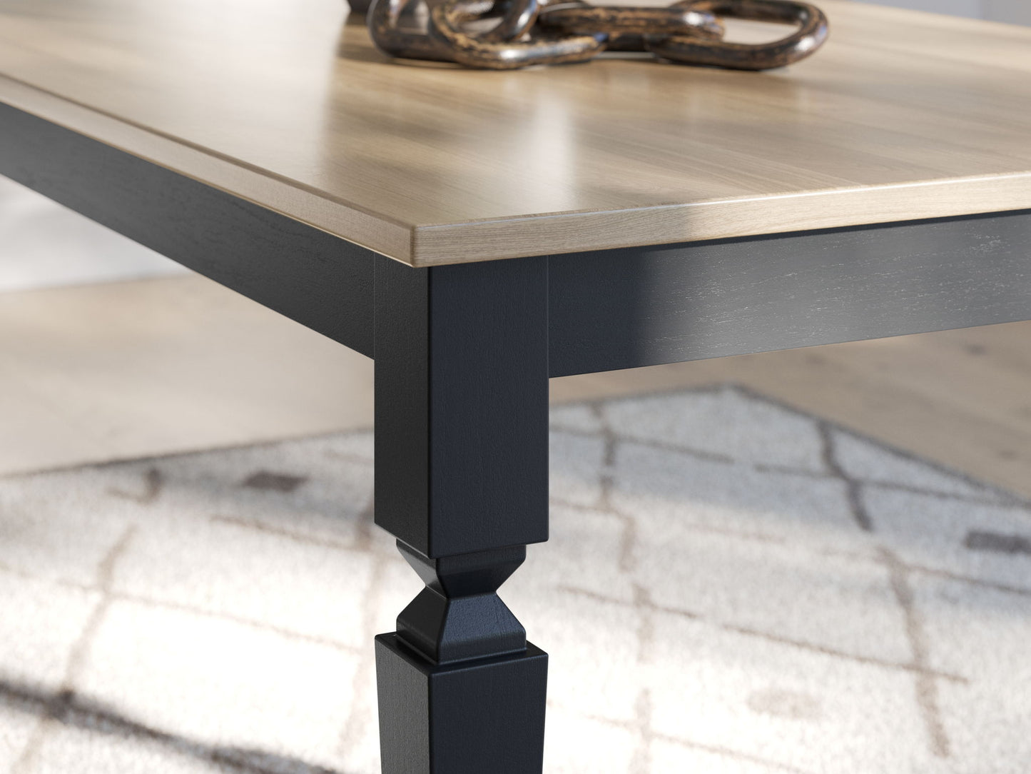 Brenkerton - Grayish Brown / Black - Rectangular Dining Room Table - Hornell Furniture Outlet