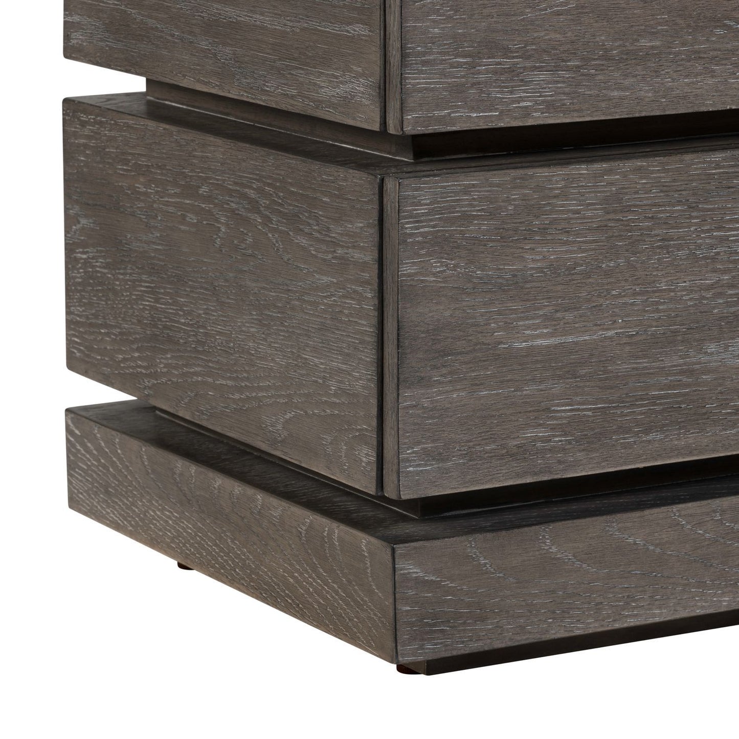 Piedmont - Chairside Table - Charcoal / Ash - Hornell Furniture Outlet