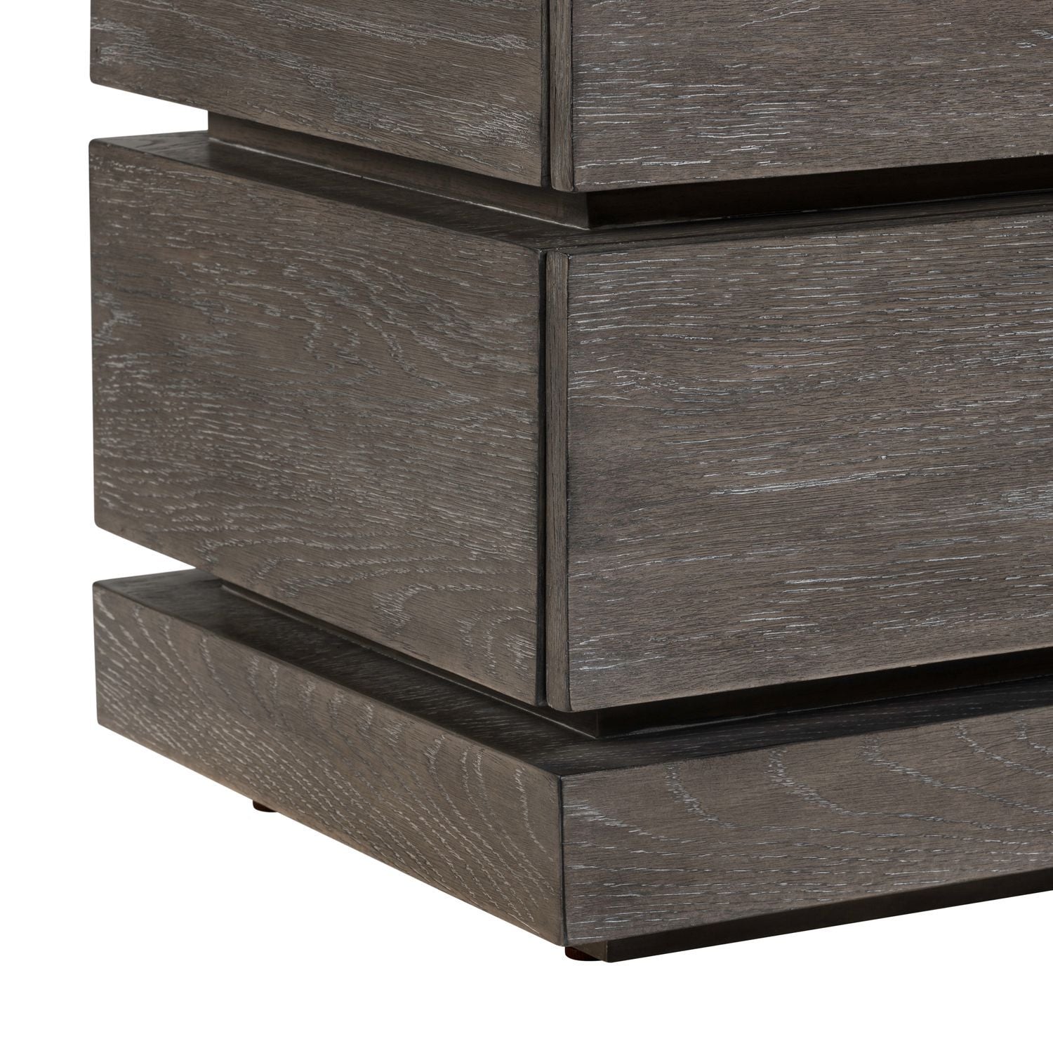 Piedmont - Chairside Table - Charcoal / Ash - Hornell Furniture Outlet