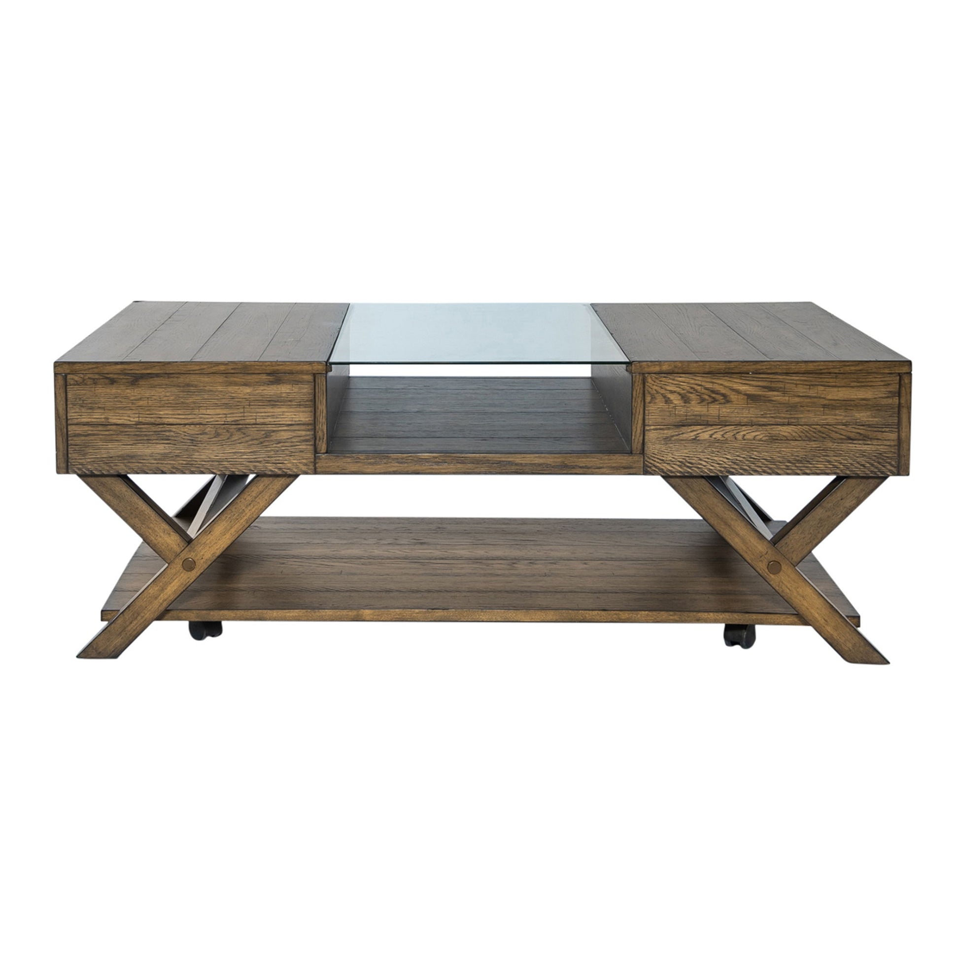 Lennox - Display Cocktail Table - Dark Brown - Hornell Furniture Outlet