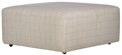 Justine - Castered Cocktail Ottoman - Wheat - Hornell Furniture Outlet