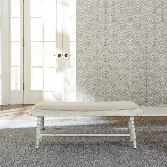 Whitney - Bench - White - Hornell Furniture Outlet