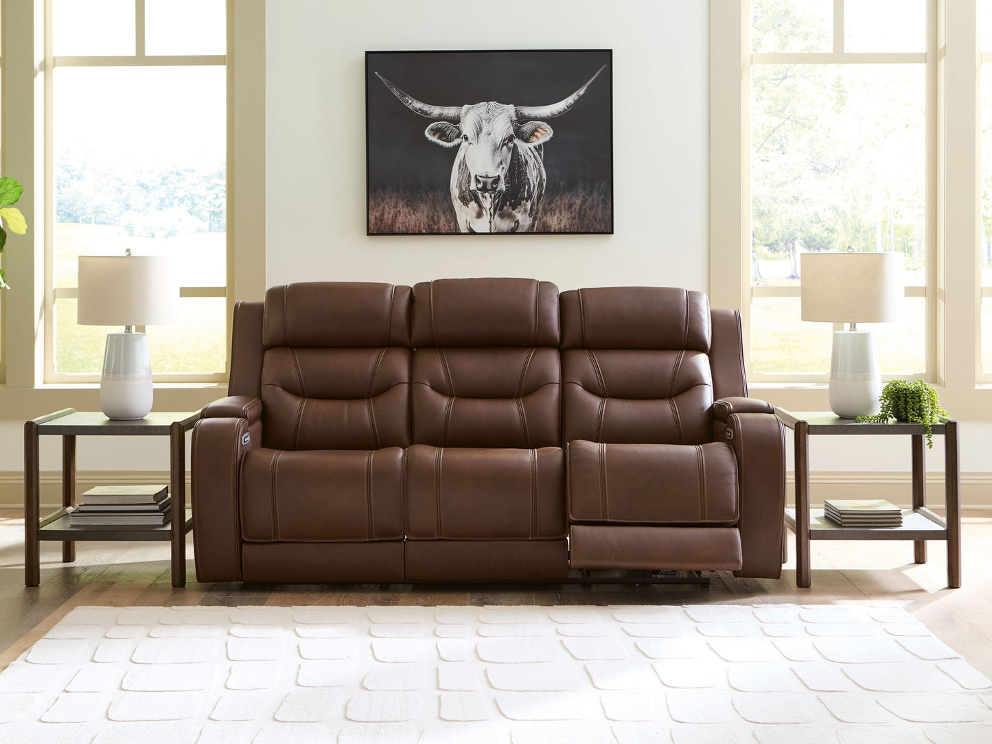 Knightington - Power Reclining Sofa With Audio Seating - Hornell Furniture Outlet
