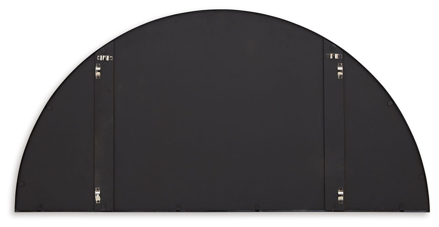 Denlow - Black - Accent Mirror - Hornell Furniture Outlet