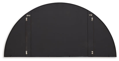 Denlow - Black - Accent Mirror - Hornell Furniture Outlet
