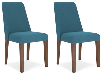 Lyncott - Blue / Brown - Dining Uph Side Chair (Set of 2) - Hornell Furniture Outlet