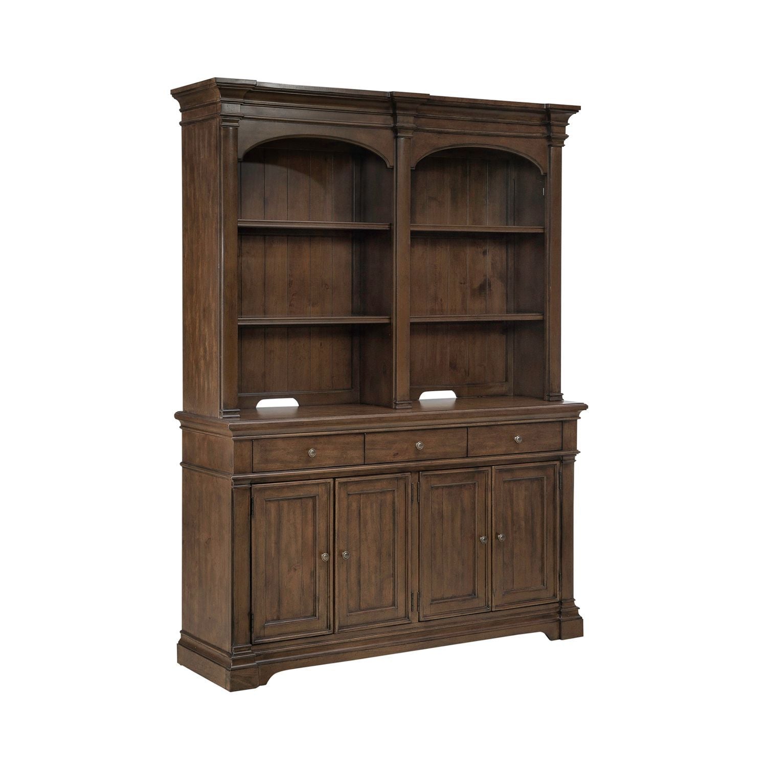 Arden Road - Hutch & Buffet - Satin Cherry - Hornell Furniture Outlet