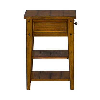 Lake House - Chair Side Table - Hornell Furniture Outlet