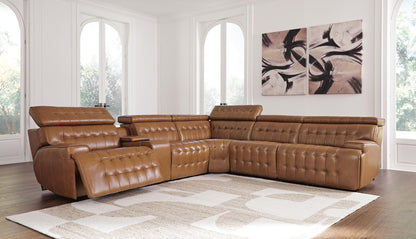 Temmpton - Power Reclining Sectional - Hornell Furniture Outlet