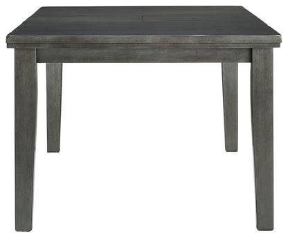 Hallanden - Gray - Rectangular Dining Room Butterfly Extension Table - Hornell Furniture Outlet