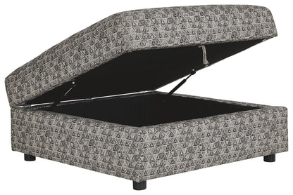 Kellway - Bisque - Ottoman With Storage - Hornell Furniture Outlet