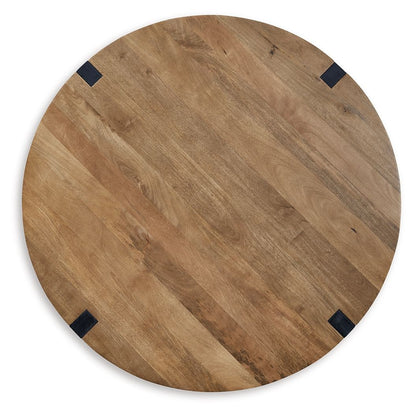 Hanneforth - Brown - Round Cocktail Table - Hornell Furniture Outlet