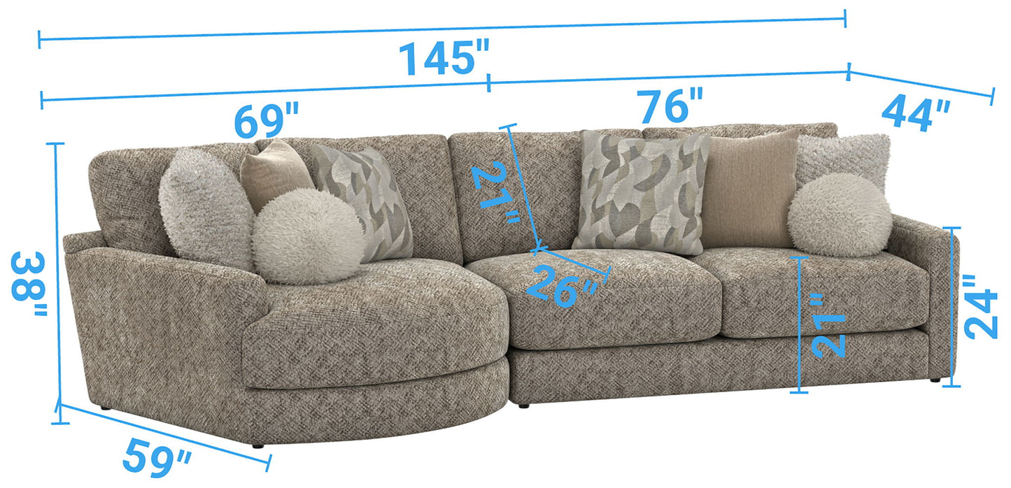 Turner - Sectional - Hornell Furniture Outlet