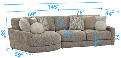 Turner - Sectional - Hornell Furniture Outlet