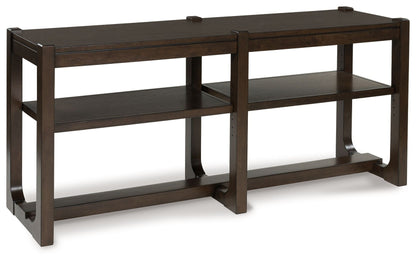 Breckington - Dark Brown - Sofa Table - Hornell Furniture Outlet