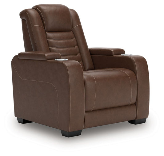 High Impact - Power Recliner / Adj Headrest - Tobacco - Hornell Furniture Outlet