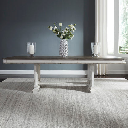 Abbey Park - Trestle Table - White - Hornell Furniture Outlet