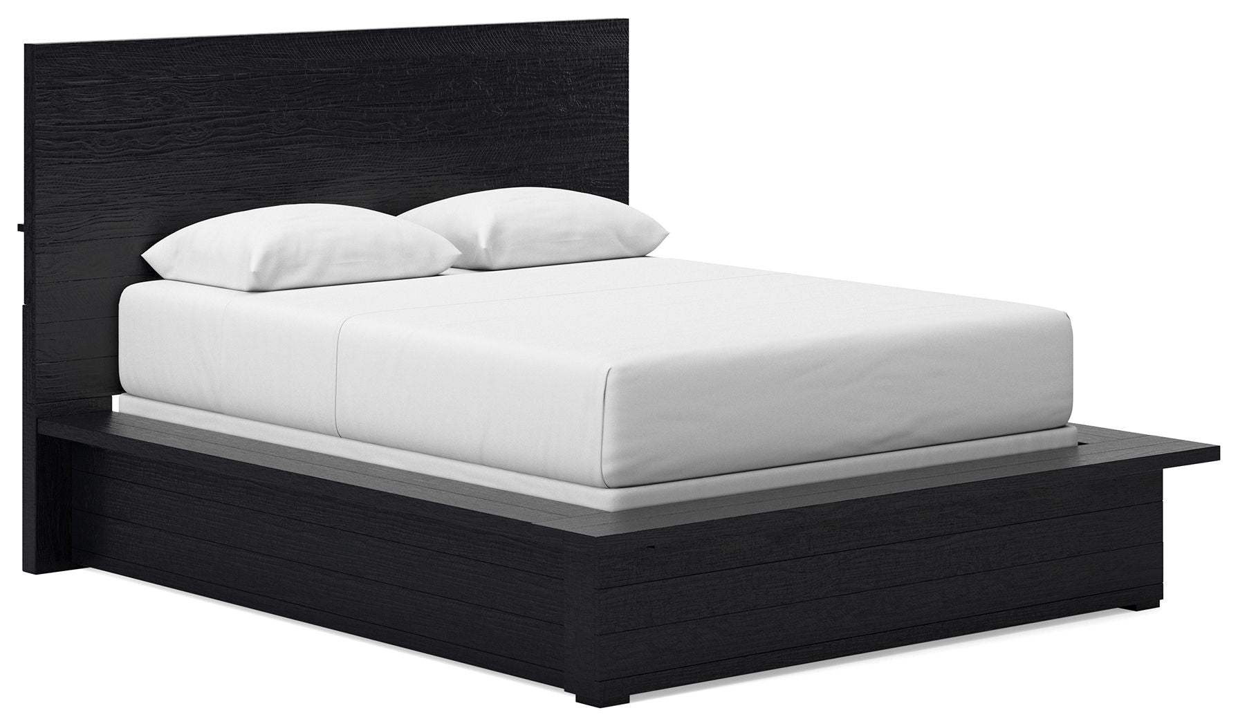 Londer - Black - Queen Panel Bed - Hornell Furniture Outlet