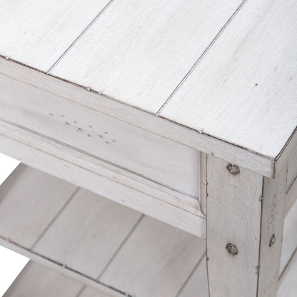 Lake House - Chair Side Table - Hornell Furniture Outlet