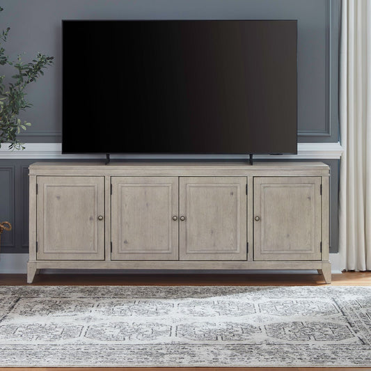 New Haven - 82'' TV Console - Sanctuary White - Hornell Furniture Outlet