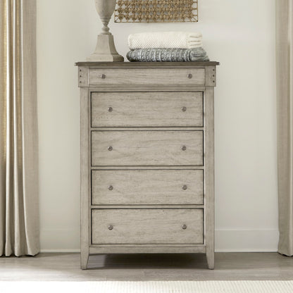 Ivy Hollow - 5 Drawer Chest - White - Hornell Furniture Outlet