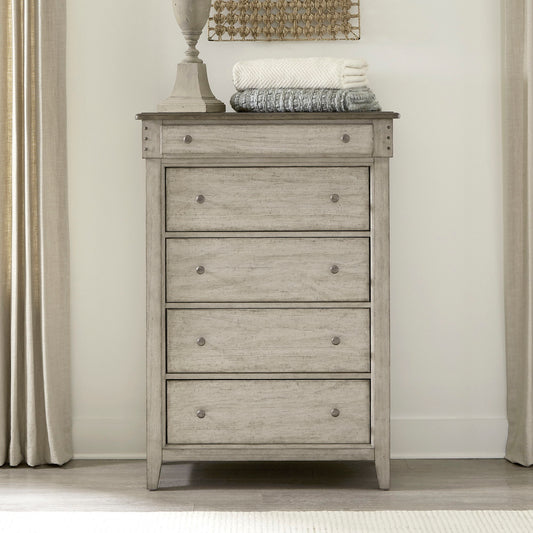 Ivy Hollow - 5 Drawer Chest - White - Hornell Furniture Outlet