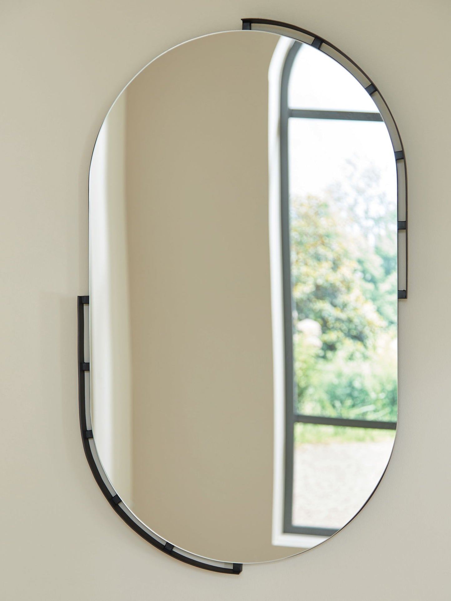 Valkings - Black - Accent Mirror - Hornell Furniture Outlet