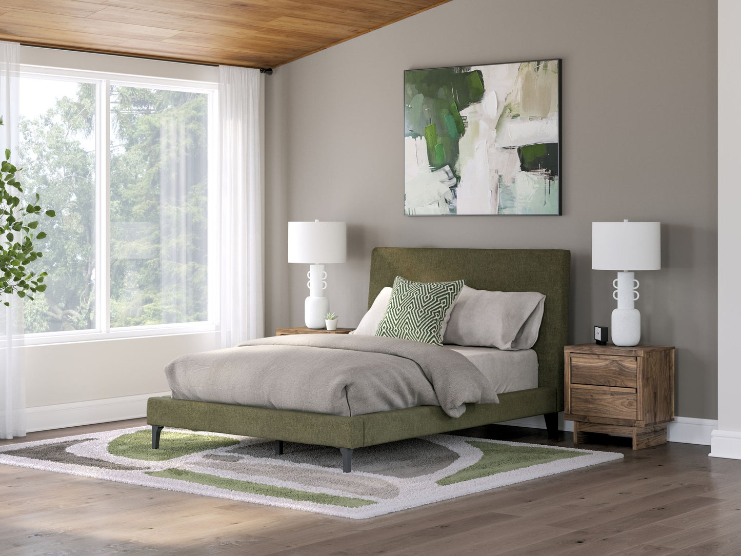 Chirason - Upholstered Bed With Roll Slats - Hornell Furniture Outlet