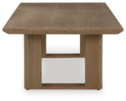 Serene Bay - Dark Brown - Rectangular Cocktail Table - Hornell Furniture Outlet