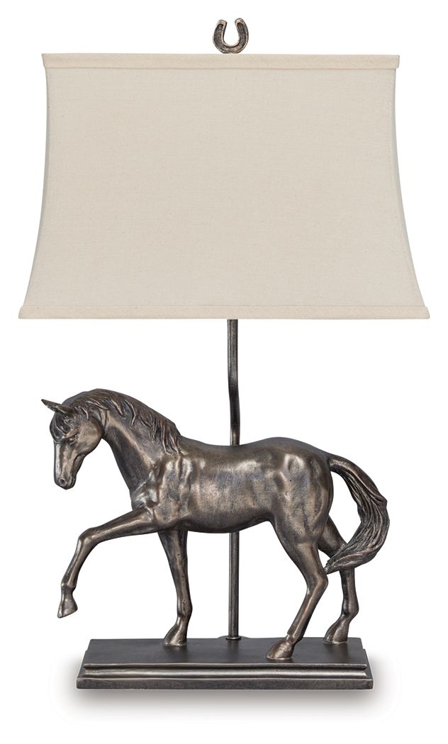 Sandorman - Bronze Finish - Poly Table Lamp - Hornell Furniture Outlet