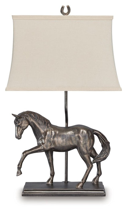 Sandorman - Bronze Finish - Poly Table Lamp - Hornell Furniture Outlet