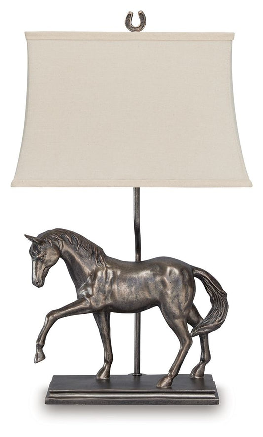 Sandorman - Bronze Finish - Poly Table Lamp - Hornell Furniture Outlet