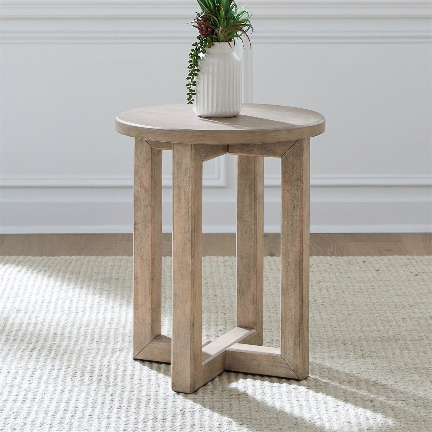 Proximity Place - Chairside Table - Barley Buff