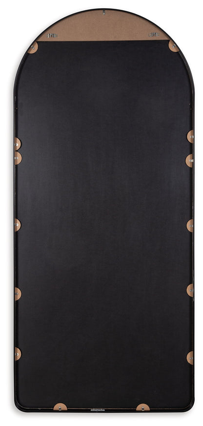 Sethall - Black - Floor Mirror - Hornell Furniture Outlet