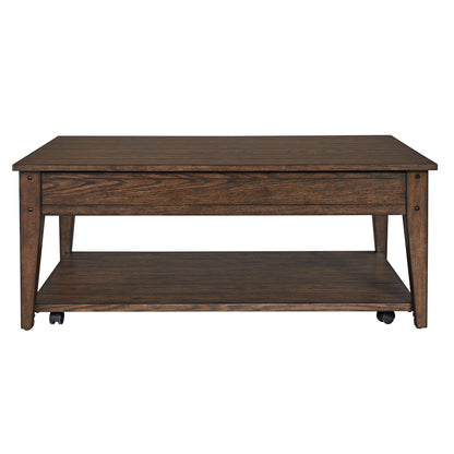 Lake House - Lift Top Cocktail Table - Hornell Furniture Outlet