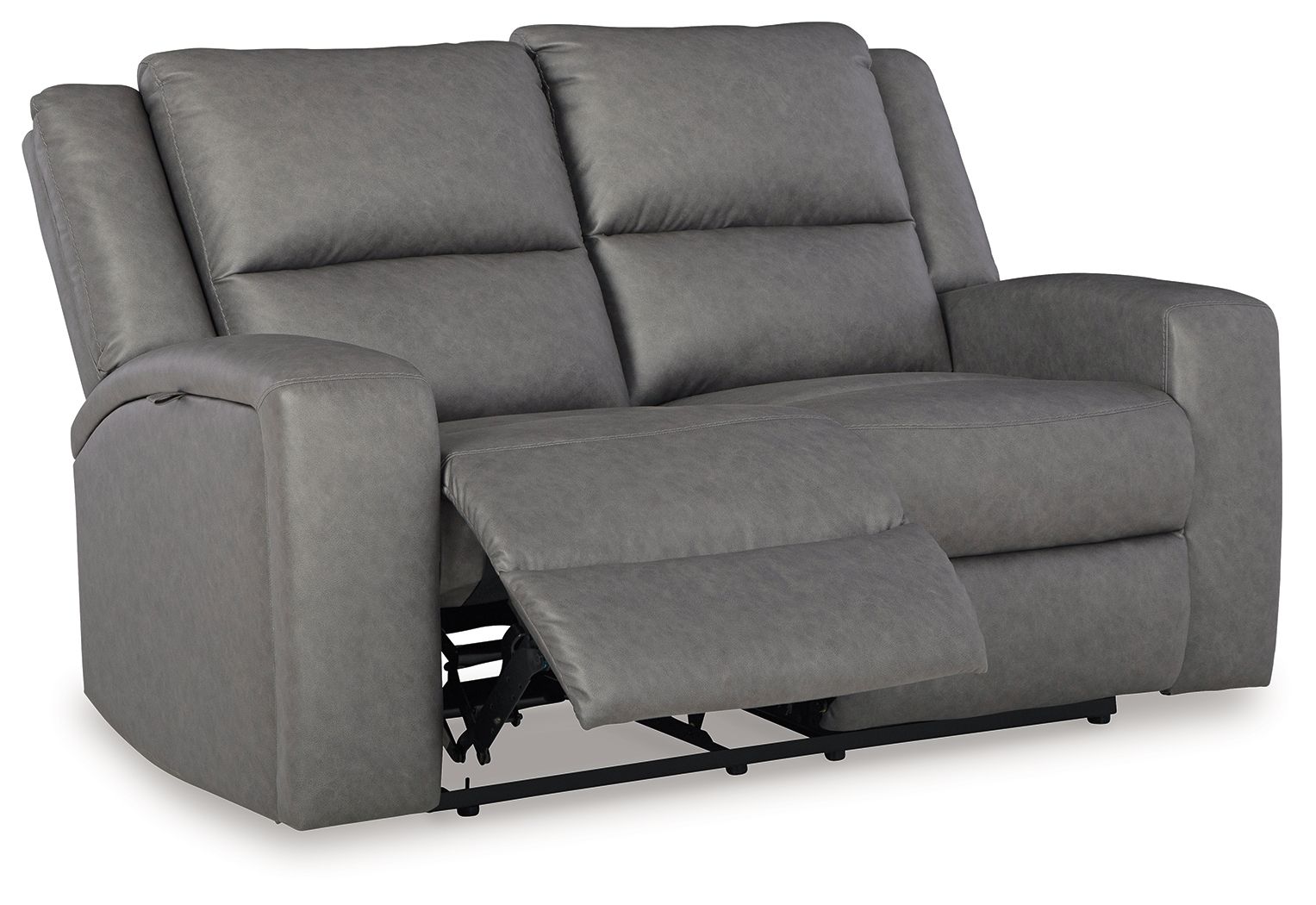 Brixworth - Slate - Reclining Loveseat - Hornell Furniture Outlet