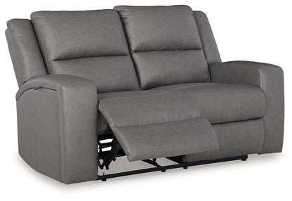 Brixworth - Slate - Reclining Loveseat - Hornell Furniture Outlet