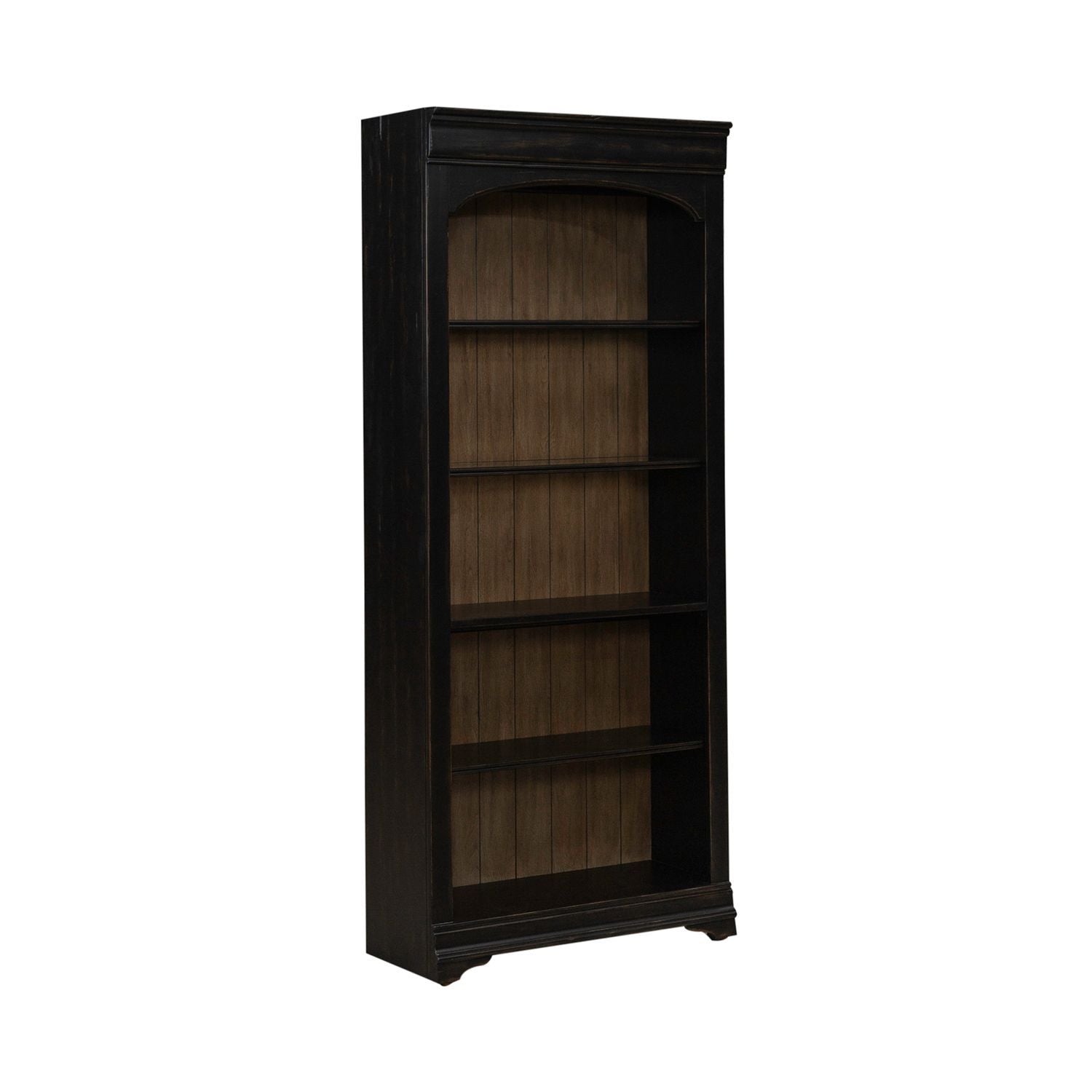 Meritage - 2 Piece Bunching Bookcase - Black - Hornell Furniture Outlet
