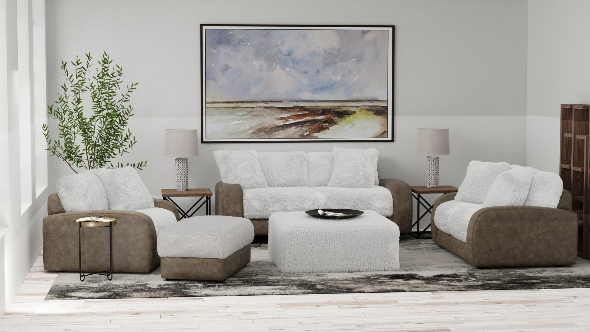 Snowball - Sofa - Taupe - Hornell Furniture Outlet
