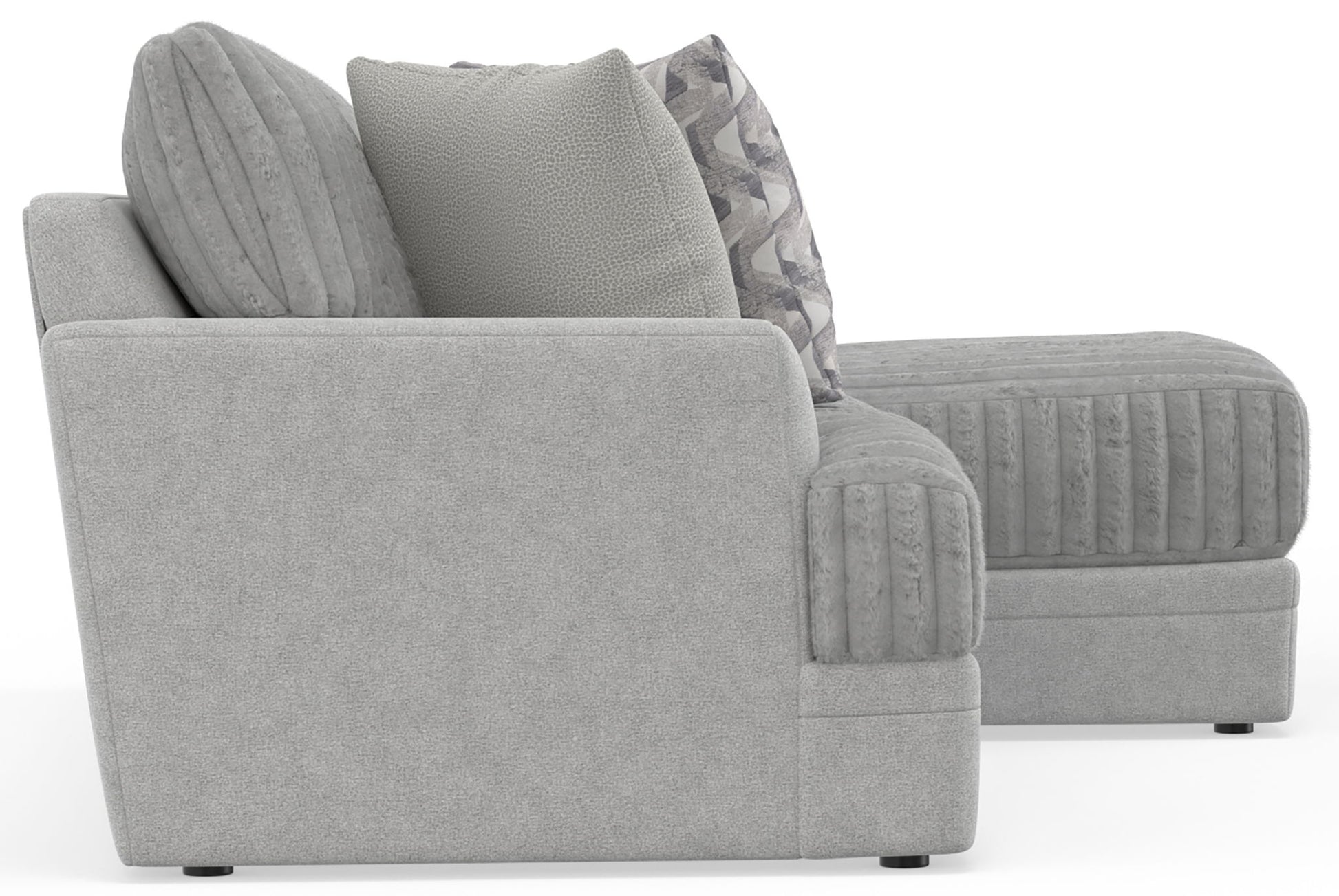 Titan - Sectional With Comfort Coil Seating And Accent Pillows Included - Hornell Furniture Outlet