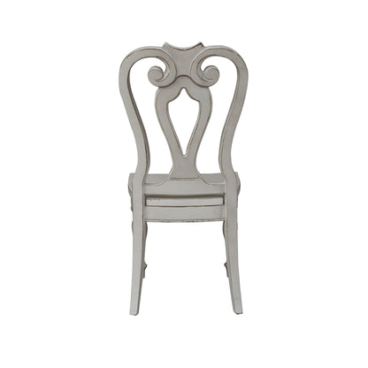 Magnolia Manor - Splat Back Side Chair - White - Hornell Furniture Outlet
