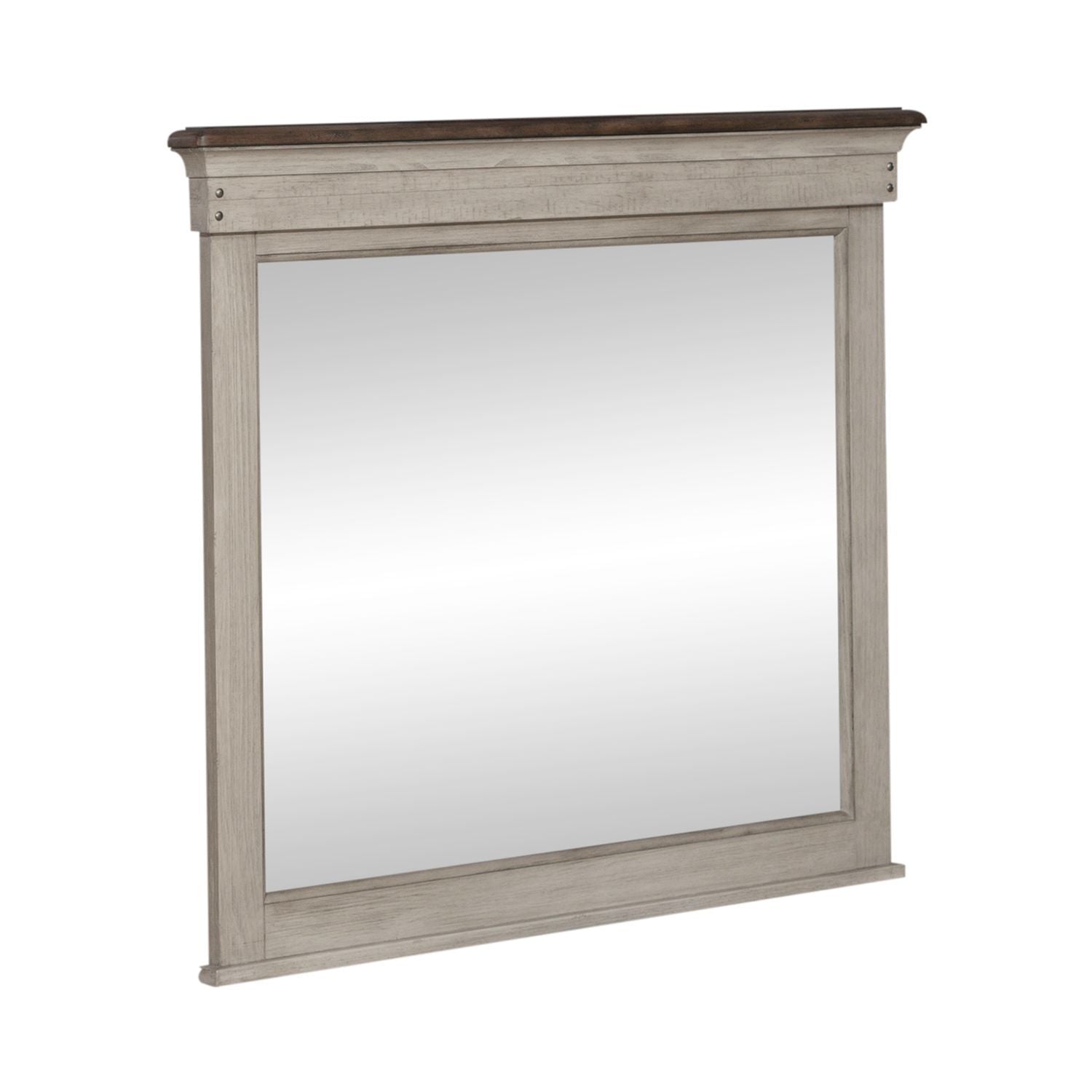 Ivy Hollow - Landscape Mirror - White - Hornell Furniture Outlet