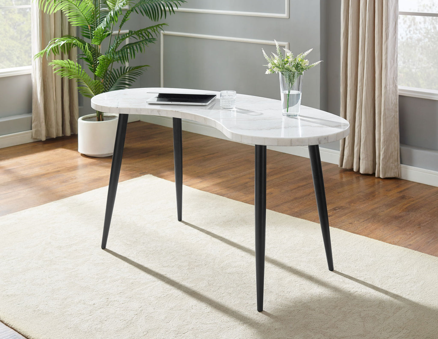 Kinsley - Desk - White - Hornell Furniture Outlet