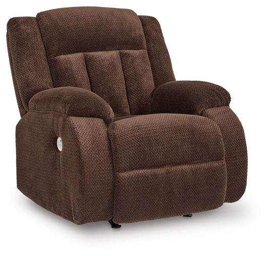 Free Wake - Chocolate - Power Rocker Recliner - Hornell Furniture Outlet