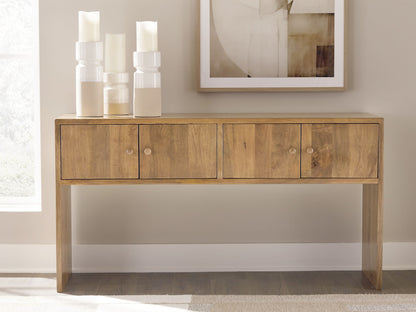 Ella Grove - Console - Rich Brown - Hornell Furniture Outlet