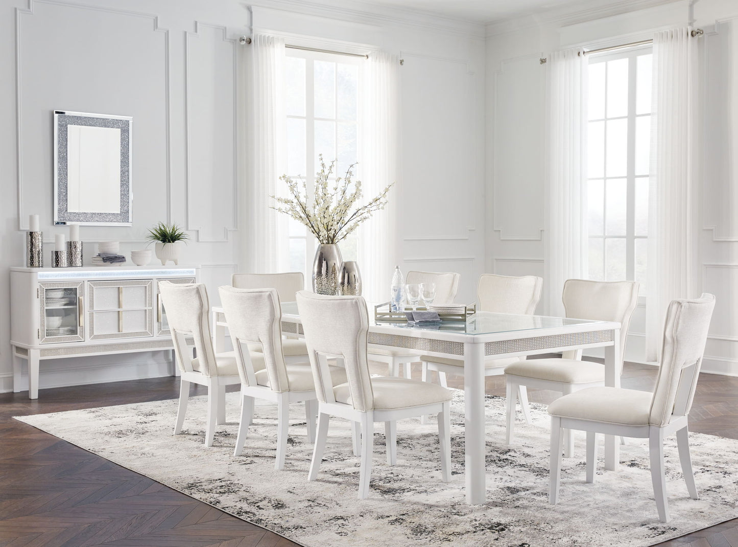 Chalanna - Rectangular Dining Room Extension Table Set - Hornell Furniture Outlet