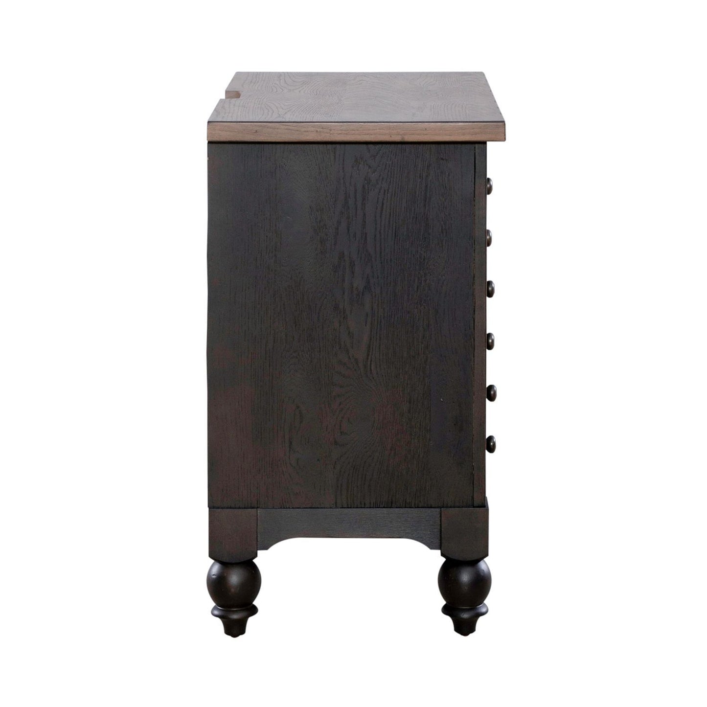 Americana Farmhouse - Bedside Chest With Charging Station - Hornell Furniture Outlet
