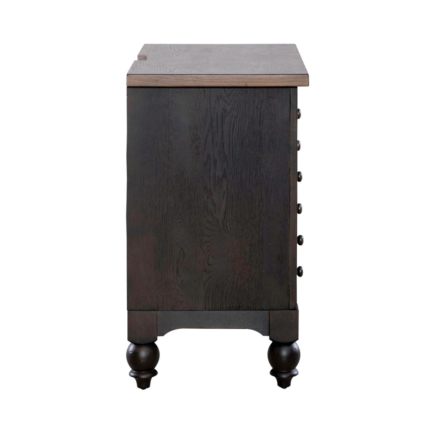 Americana Farmhouse - Bedside Chest With Charging Station - Hornell Furniture Outlet